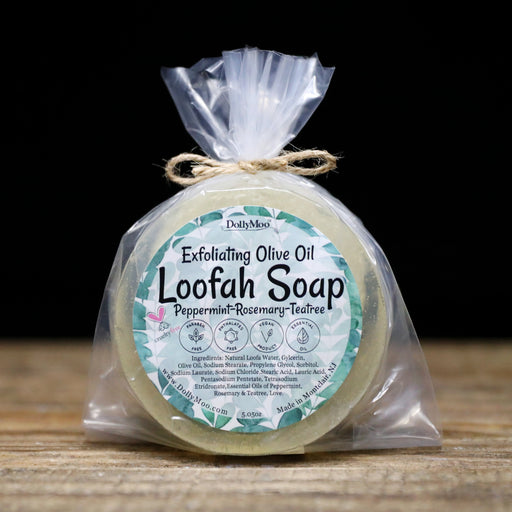 Peppermint, Rosemary, Tea Tree Loofah Soap