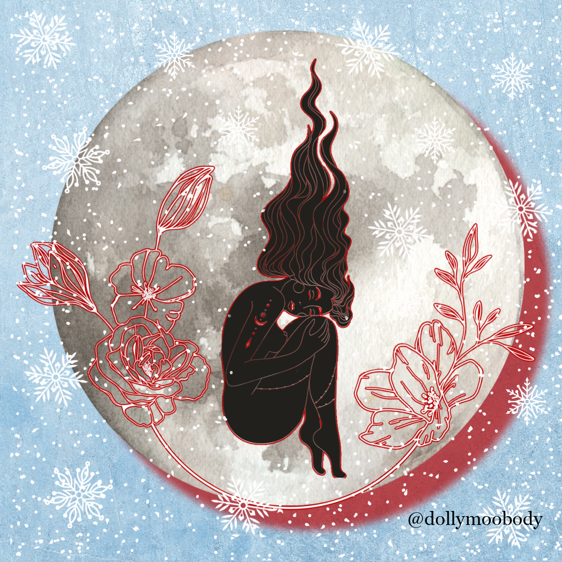 Over the Moo-n! Snow Moon...