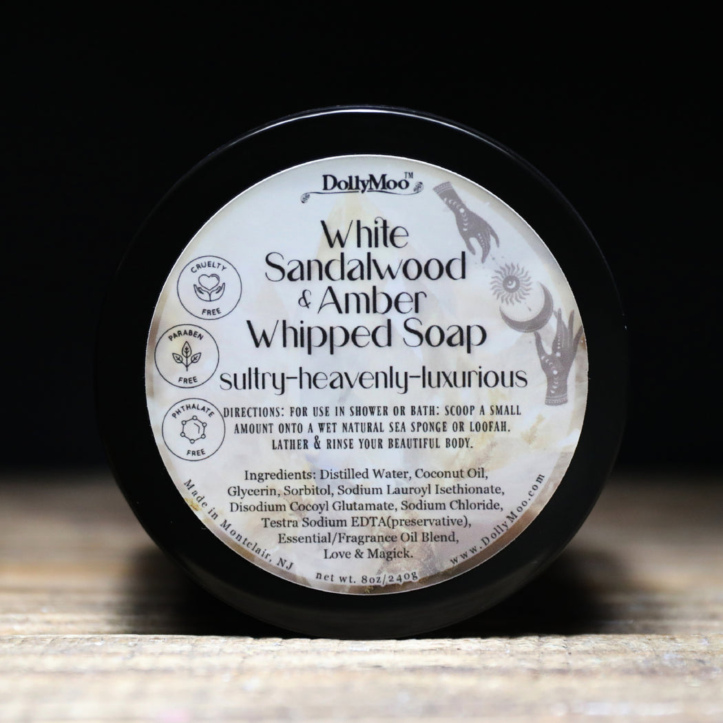 White Sandalwood & Amber Whipped Soap
