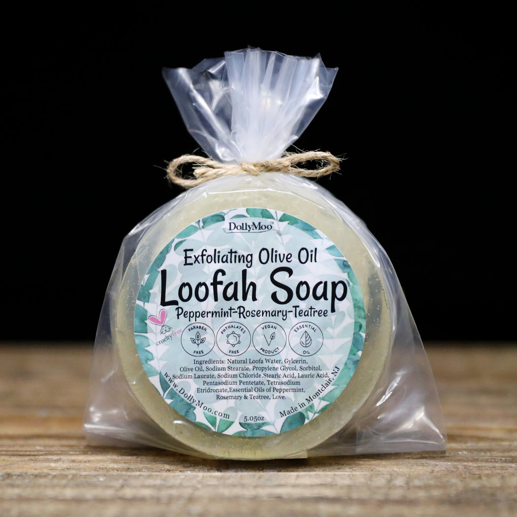Exfoliating Olive Oil Aloe Loofah Soaps