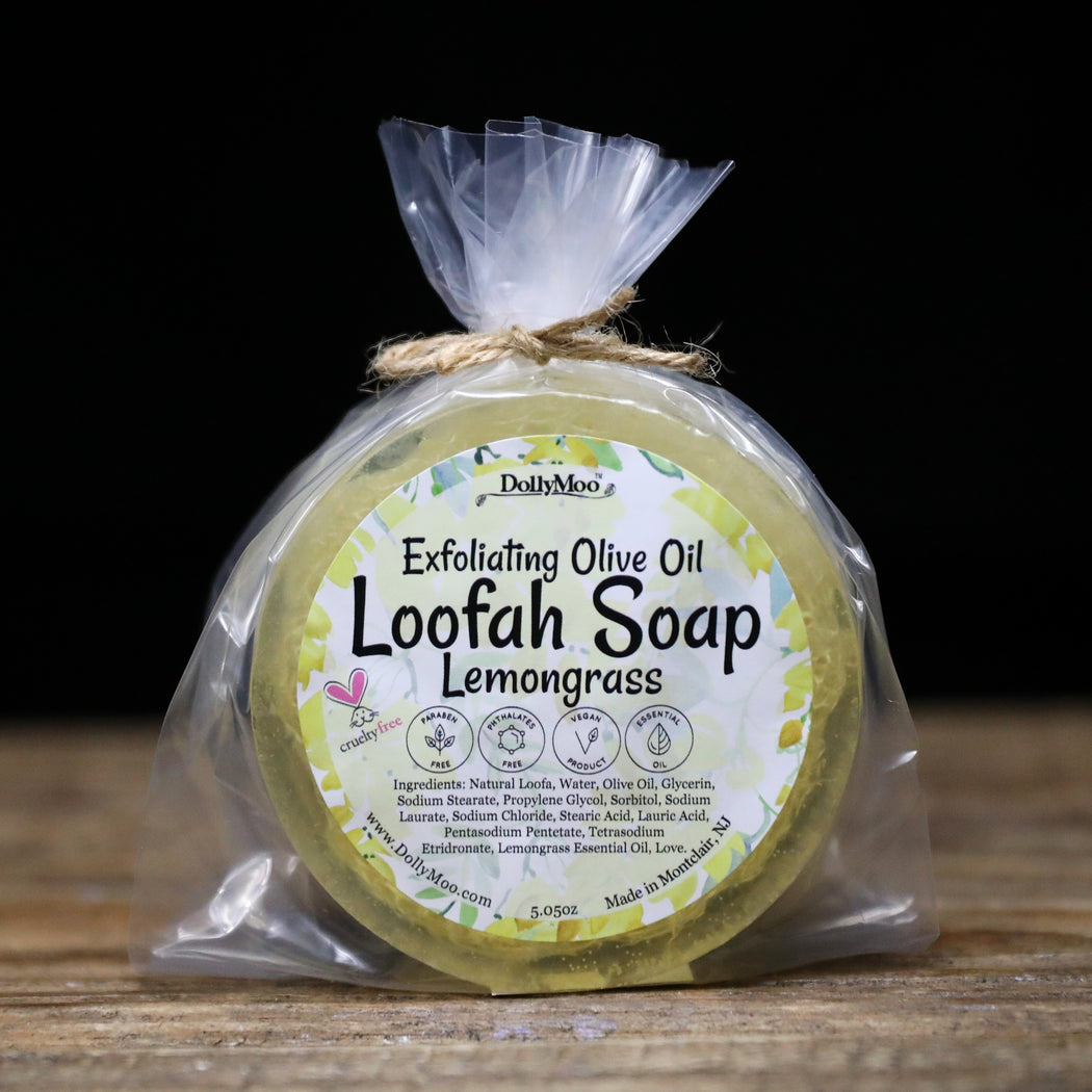 Exfoliating Olive Oil Aloe Loofah Soaps