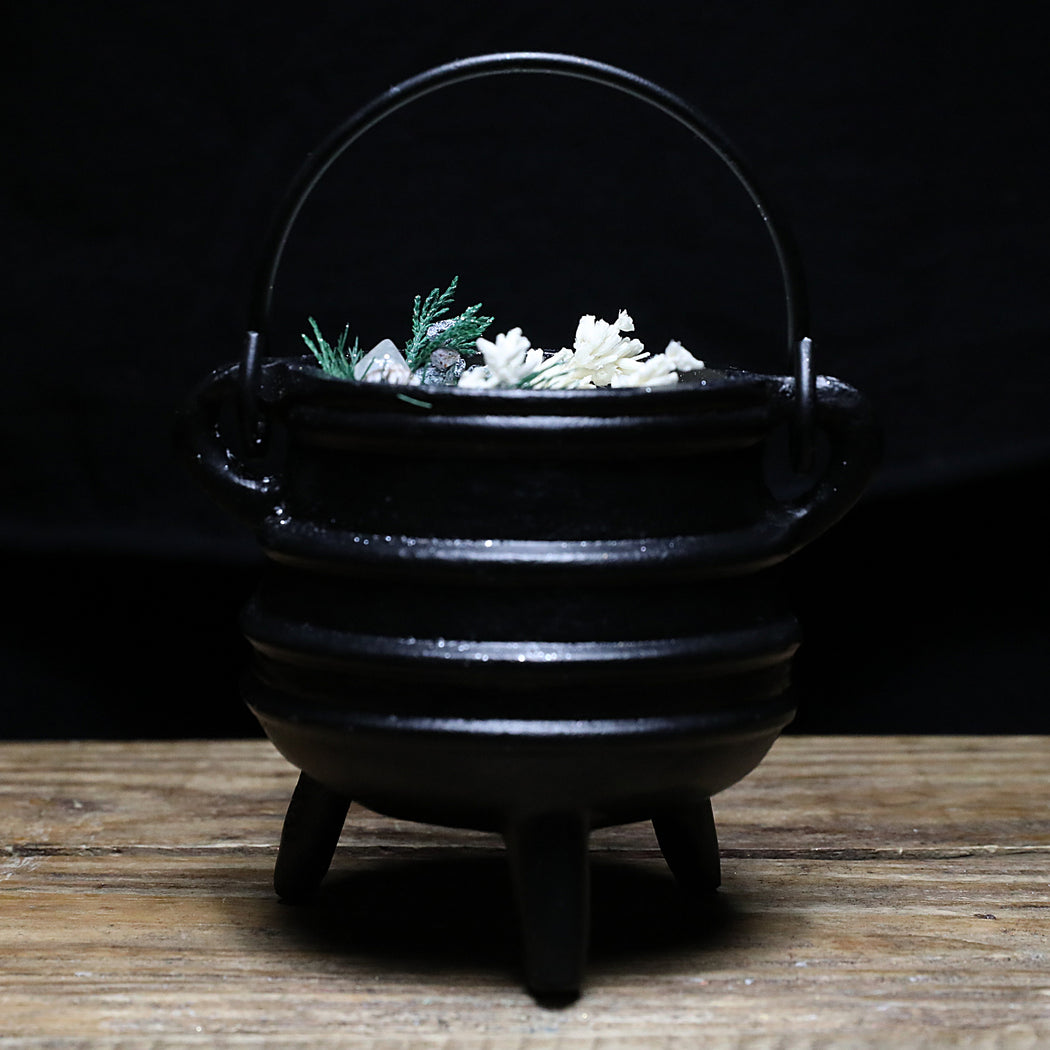 Merry Magick Black Cauldron Candle