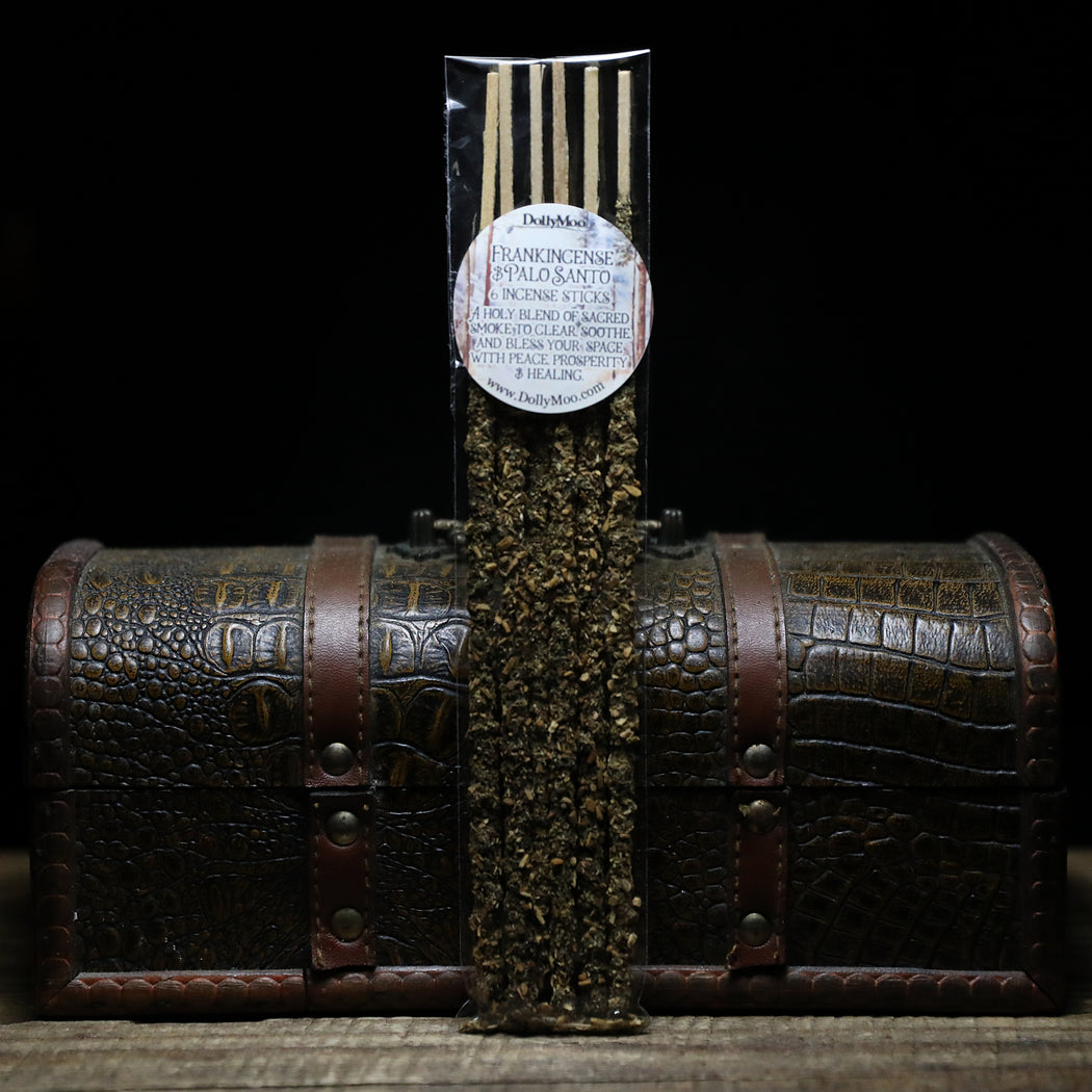 Frankincense & Palo Santo Resin Dipped Incense