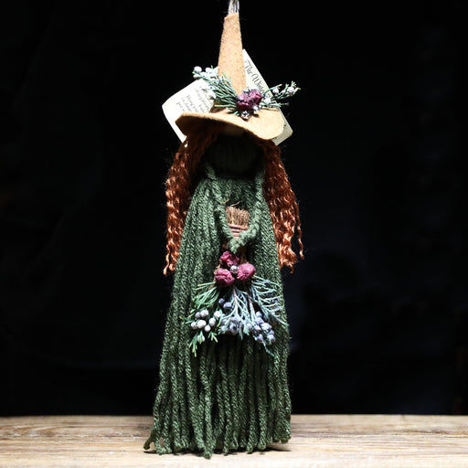 Forest Green Handmade Winter Dolly