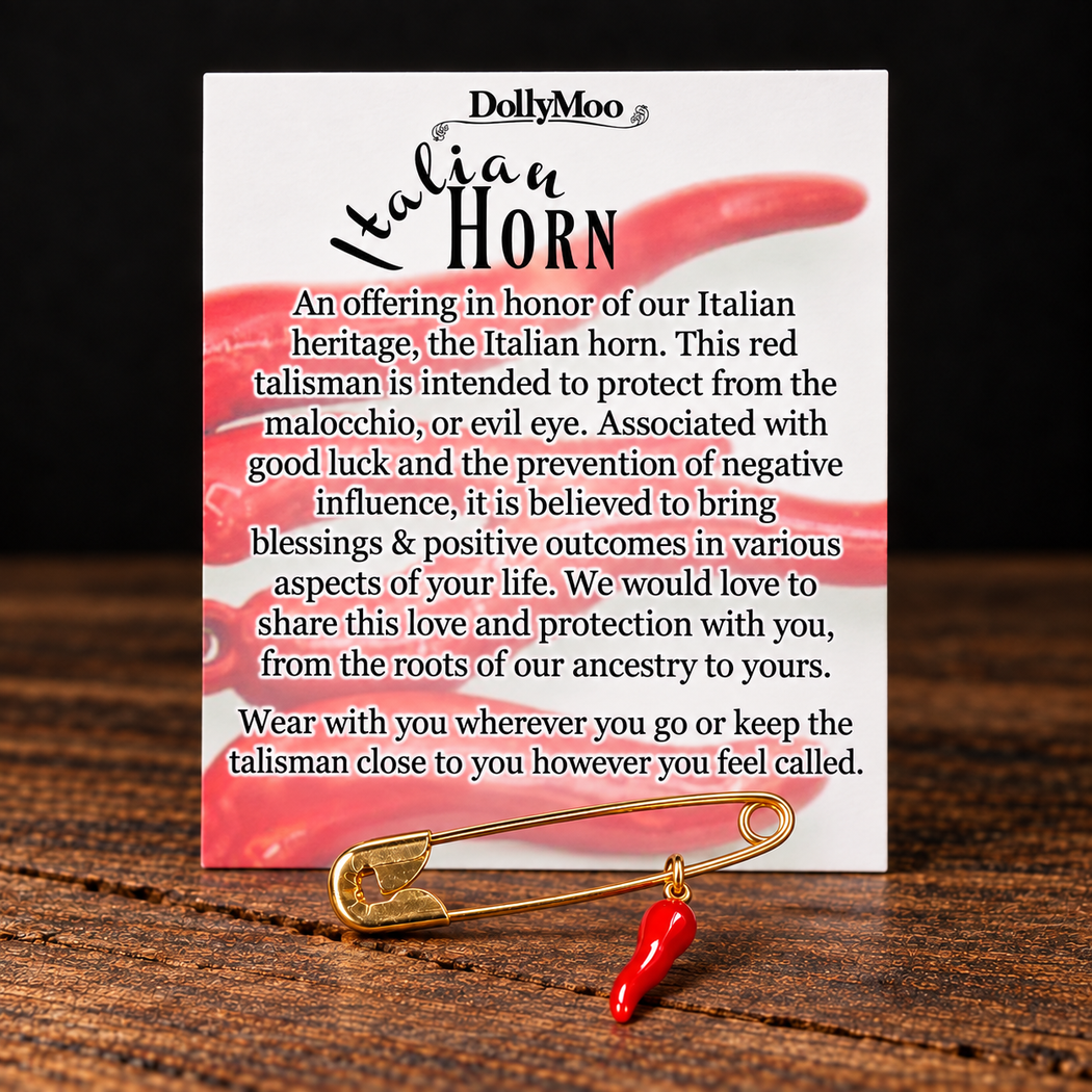 Italian Horn Pin