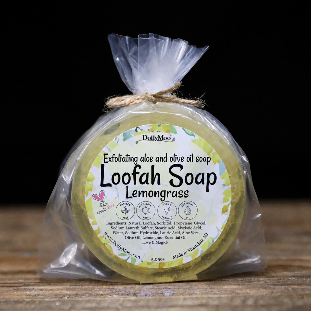Exfoliating Olive Oil Aloe Loofah Soaps