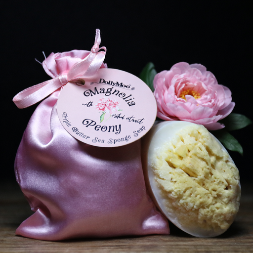 Magnolia Peony Sea Sponge Soap