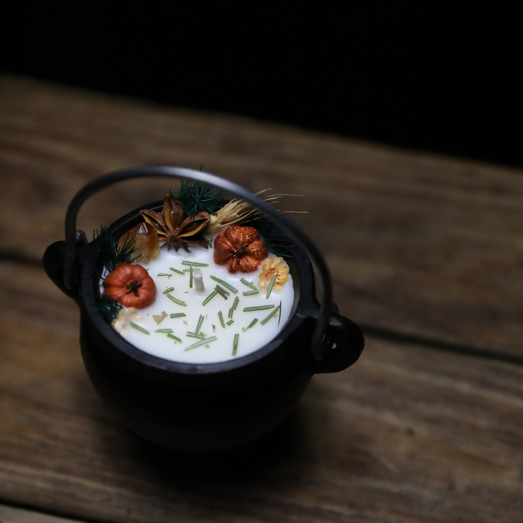 Witching Hour Cauldron Candle