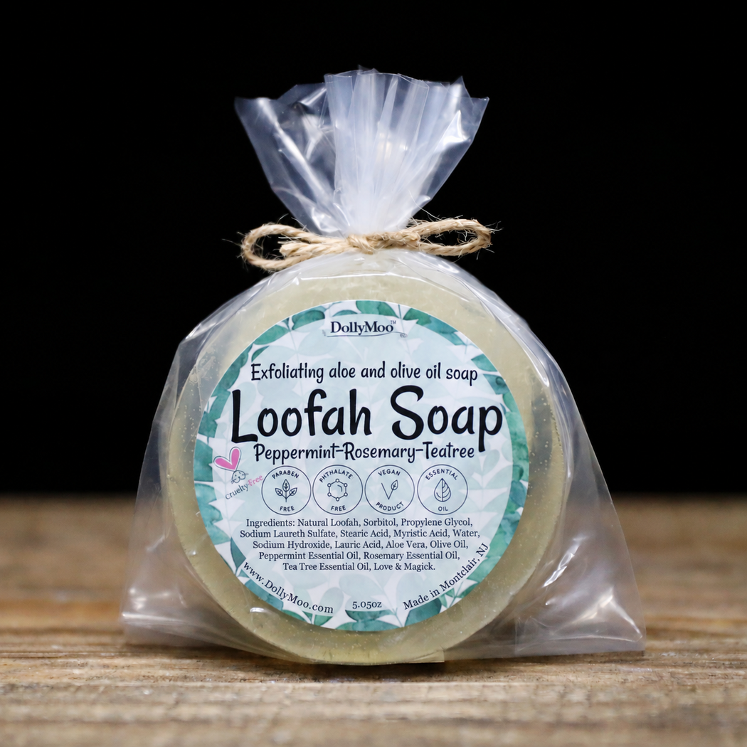 Exfoliating Olive Oil Aloe Loofah Soaps