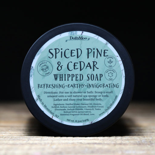 Spiced Pine and Cedar Whipped Soap